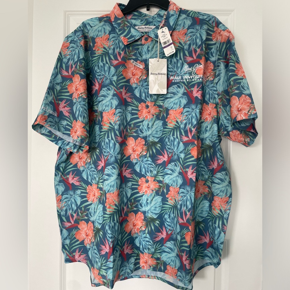 NWT Tommy Bahama x Maui Jim Men's Hawaiian Button Down